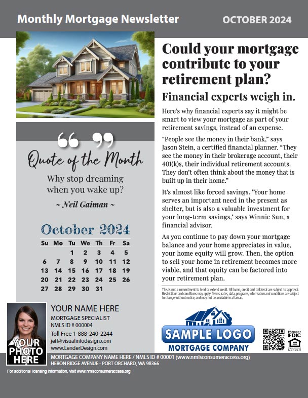 Mortgage Marketing Newsletter