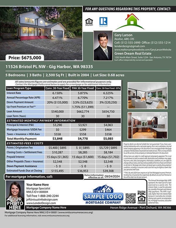 Mortgage Open House Flyer